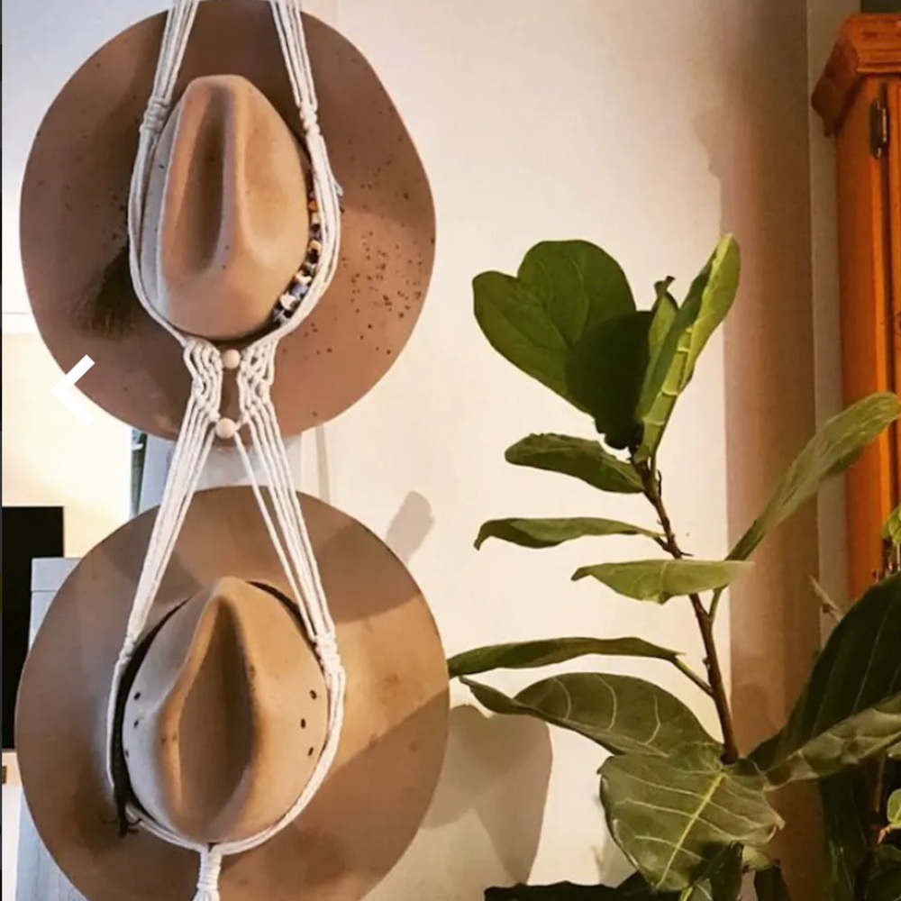 Sage & twine macrame hat hanger